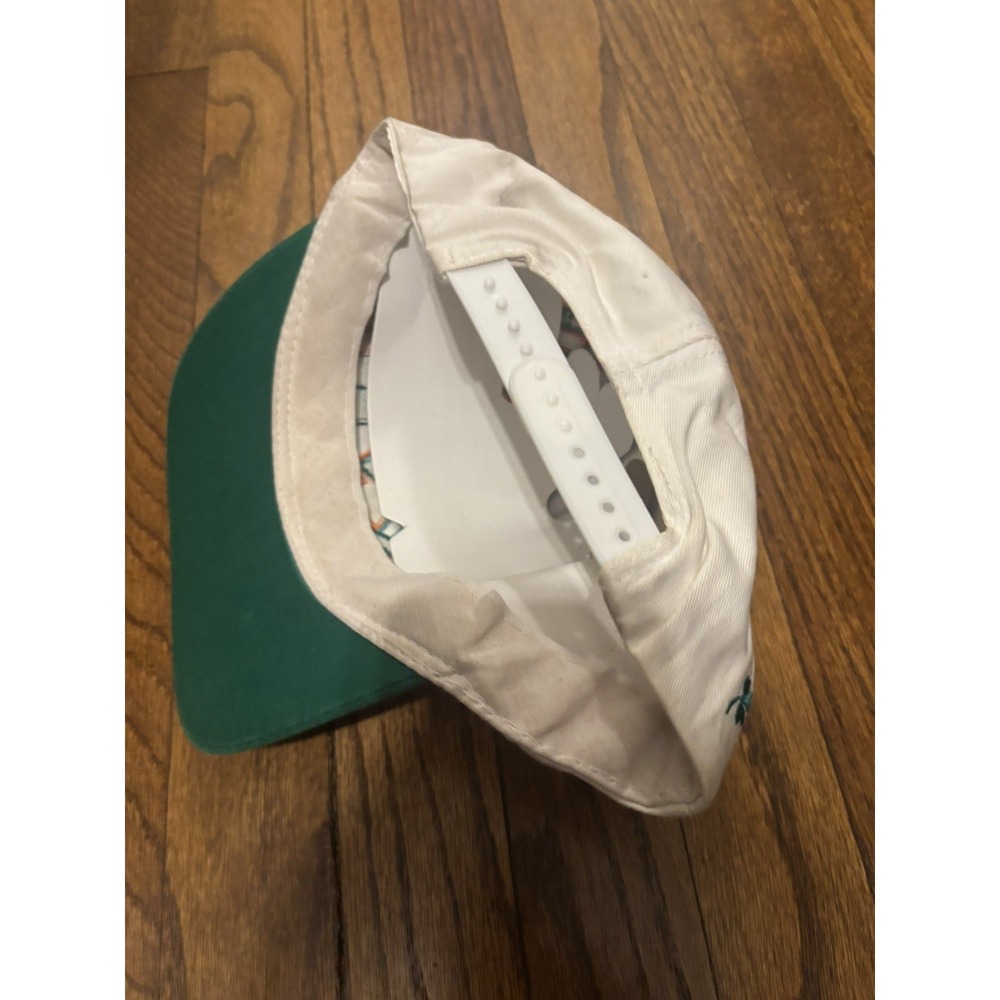 Vintage Ireland Snapback Hat‎ White Green Embroidered Shamrocks Irish Flag Cap - Picture 2 of 4